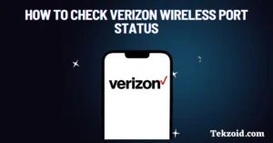check Verizon Wireless Port Status